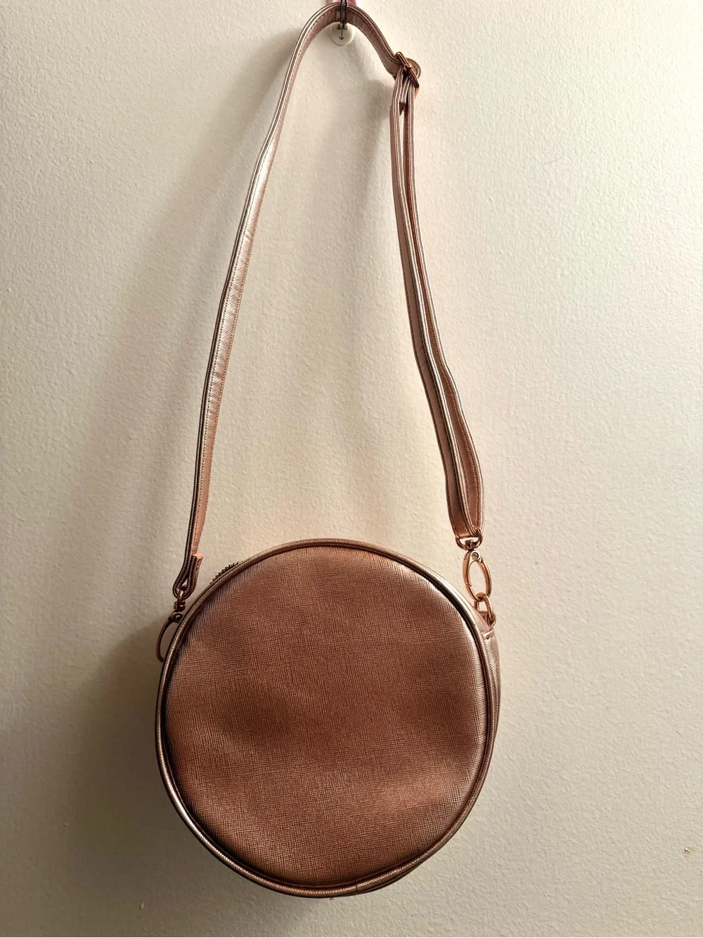 Disney Minnie Mouse Rose Gold Sequin Crossbody Bag